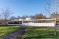 Old elephant house at Whipsnade Zoo designed in 1935 by Berthold Lubetkin.