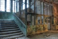 Old elevator in an abandoned hospital