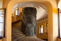 The old Elevator in the entrance of a house Royalty Free Stock Photo