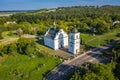 Old Elias church in Subotiv, Cherkasy region. Aerial view