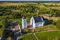 Old Elias church in Subotiv, Cherkasy region. Aerial view