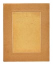 Old embossed cardboard frame isolated Royalty Free Stock Photo