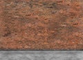 Old empty brick wall with foreground Royalty Free Stock Photo