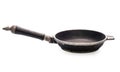 Small cast iron frying pan isolated on white background Royalty Free Stock Photo