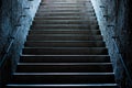 Old Empty Stairs at the Subway