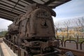 Old engine in Imjingak Park in the DMZ, Korean Republic