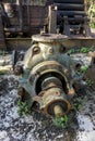 Old engine wrecks