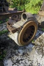 Old engine wrecks
