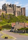 Old English Castle Bamburgh Royalty Free Stock Photo