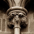 Old English Gothic Column Capital A