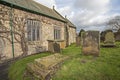 Old english rural country church in village Royalty Free Stock Photo