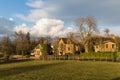 Old English Village in the Winter sun Royalty Free Stock Photo