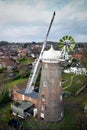 Old English windmill in the suburbs