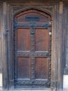 Old English wooden street door