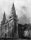 Old Illustration of Historic Scottish Cathedral