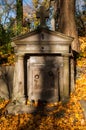 An old entombment on a cemetery