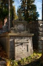 An old entombment on a cemetery