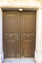 An old entrance door in Salzburg, Austria. Royalty Free Stock Photo