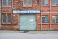 An old entrance gate to a local business in UK