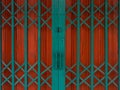 Old entrance steel door Royalty Free Stock Photo