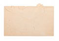 Old Torn Open Envelope Isolated