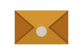 Old envelope vector icon in cartoon style.