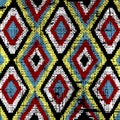 Old ethnic canvas fabric texture Royalty Free Stock Photo
