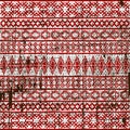 Old ethnic fabric texture Royalty Free Stock Photo