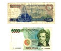 Old european banknotes
