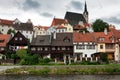 Old European building in Cesky Krumlov