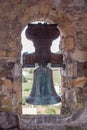 Old european church bell in its tower