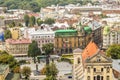 Old european city, vintage architecture