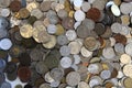 Old european coins as nice background Royalty Free Stock Photo