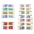 Old European currencies Royalty Free Stock Photo