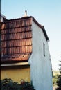 Old european house with a red roof Royalty Free Stock Photo