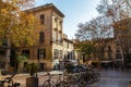 Old European street in the city of Valldemossa. Palma de Mallorca. Spain