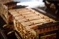 An old exotic traditional gamelan music from java indonesia Royalty Free Stock Photo