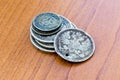 Old expired coins. USSR coins and silver coins