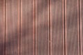 Old exterior wooden decking or flooring on the terrace, bangkirai texture. Royalty Free Stock Photo