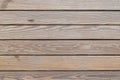 Old exterior wooden decking or flooring on the terrace Royalty Free Stock Photo