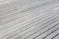 Old exterior wooden decking or flooring on the terrace Royalty Free Stock Photo