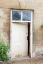 Old external door in a stone wall