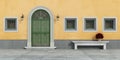 Old facade with doorway Royalty Free Stock Photo