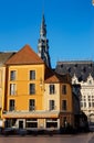 Old facade in Sens, France