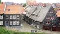 Old Fachwerk house in Goslar. Royalty Free Stock Photo