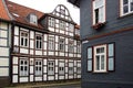 Old Fachwerk house in Wolfenbuttel. Royalty Free Stock Photo