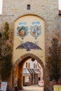 The Old Fachwerk houses in Germany. Scenic view of ancient medieval urban street architecture with half-timbered houses Royalty Free Stock Photo