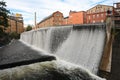 Old factories. Industrial landscape. Norrkoping. Sweden Royalty Free Stock Photo