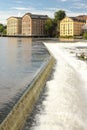 Old factories. Industrial landscape. Norrkoping. Sweden Royalty Free Stock Photo