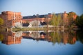 Old factory in Lodz Poland Royalty Free Stock Photo